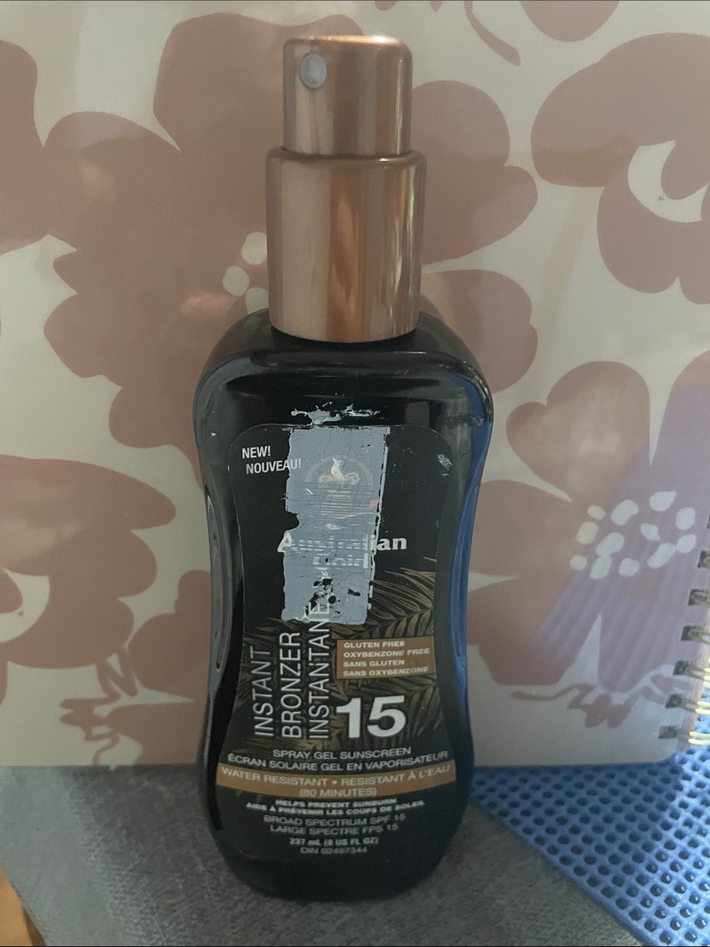 Instant Bronzer Spray Gel Sunscreen SPF 15 - Bronze